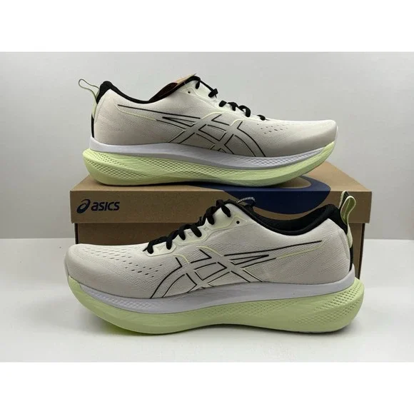 Asics GlideRide Max Running Shoes Men's Size 12.5 Birch/Black 1011B891-200